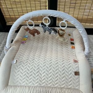 Neutral Play Gym with Animal Toys